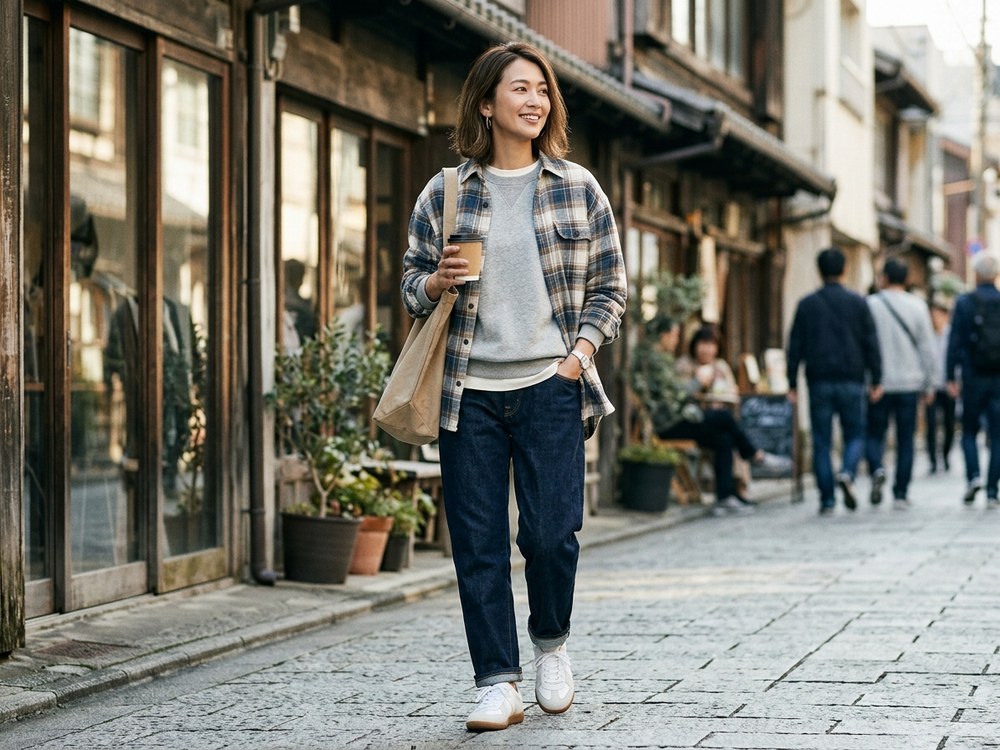 アメカジ系のスタイリングイメージ